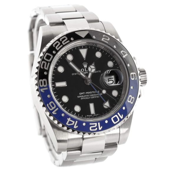 Rolex Oyster Perpetual Date GMT-Master II Batman Automatic Watch Stainless Steel - Picture 2 of 4